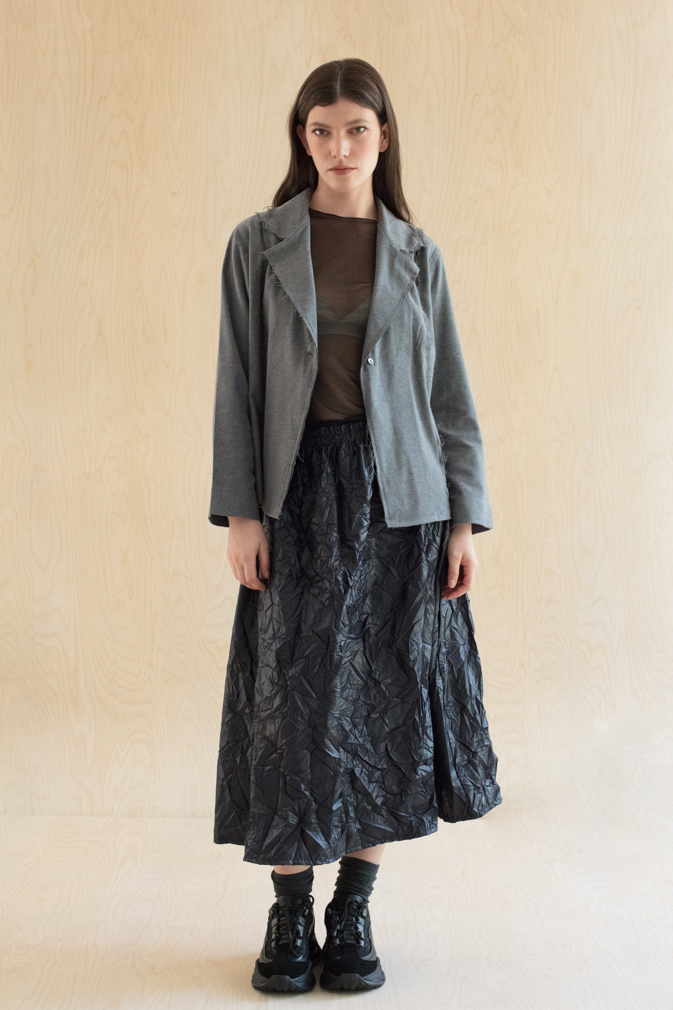 PIKA PIKA skirt - חצאית ארוכה שחור/כחול