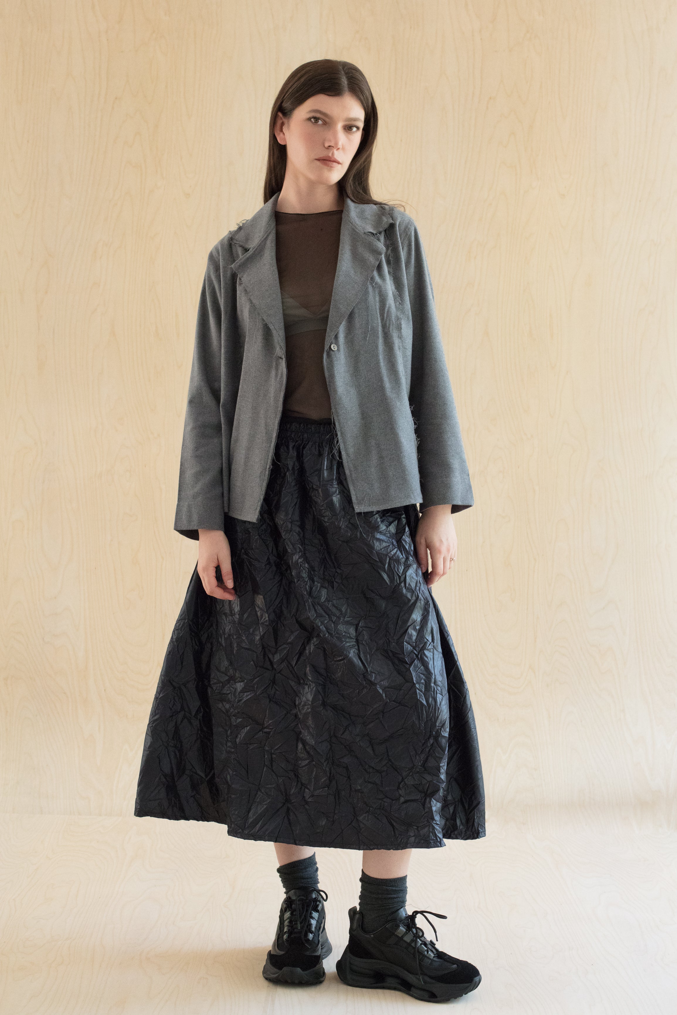 PIKA PIKA skirt - חצאית ארוכה שחור/כחול