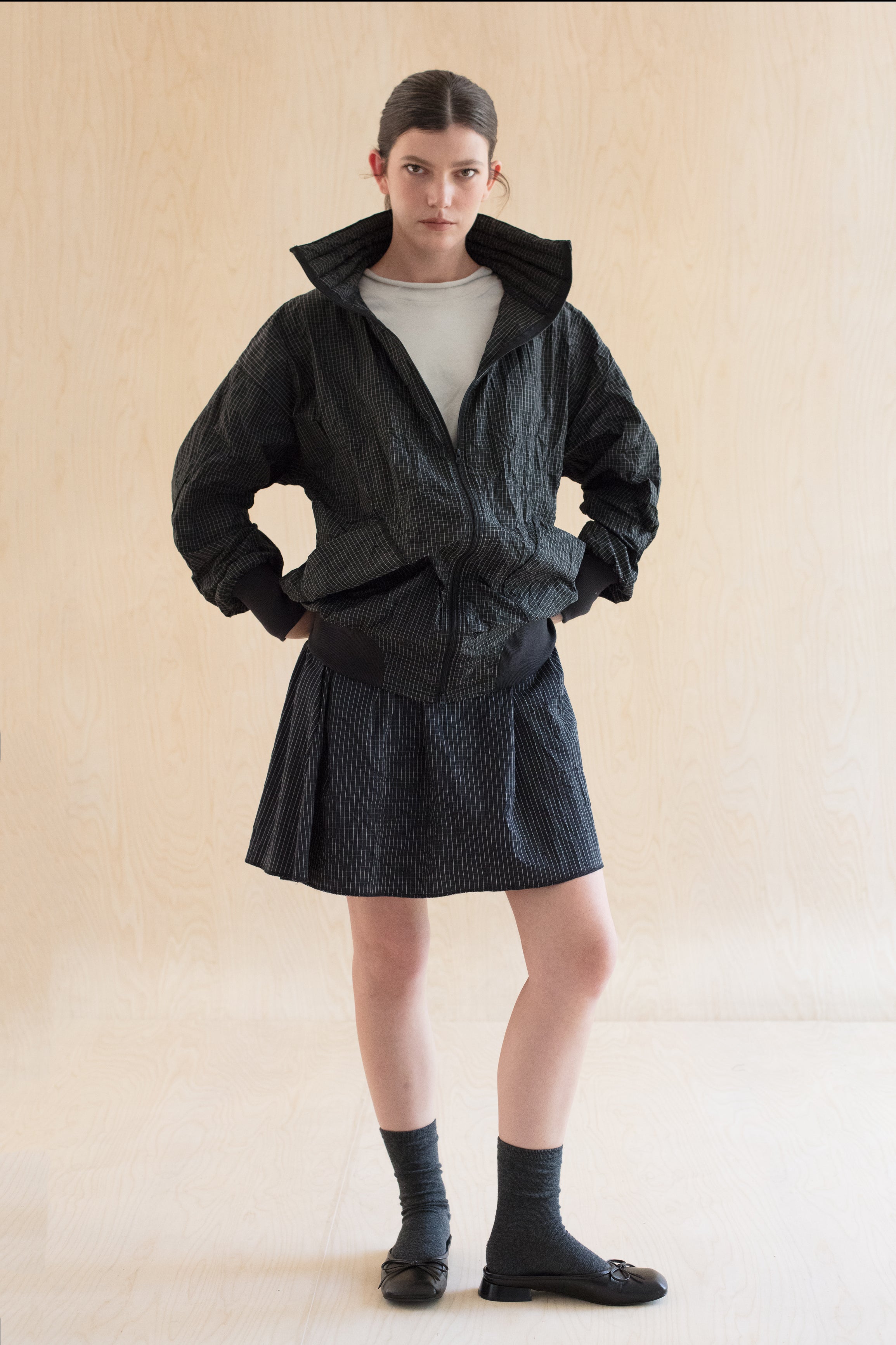 GRID skirt - חצאית פרינט