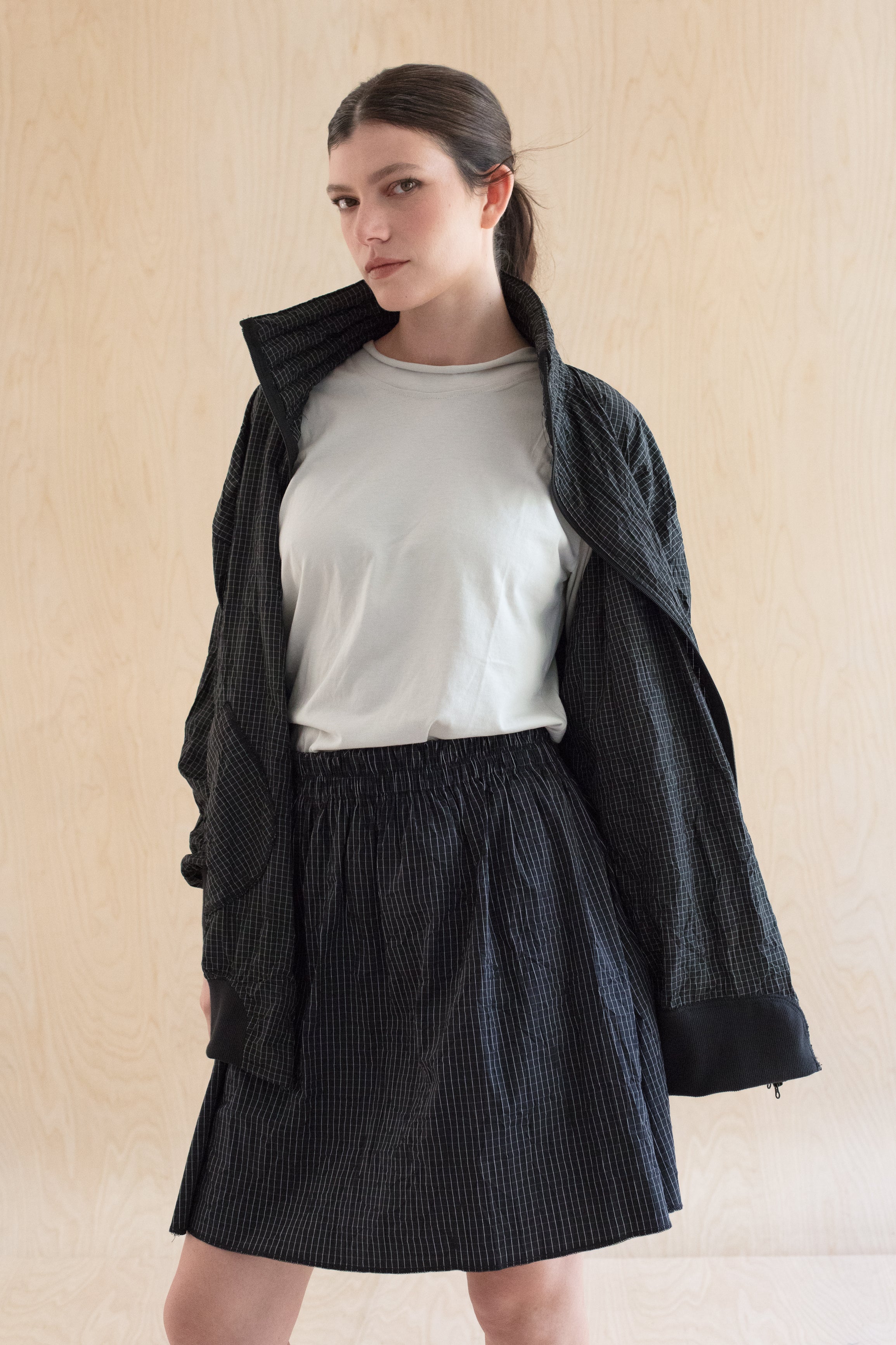 GRID skirt - חצאית פרינט