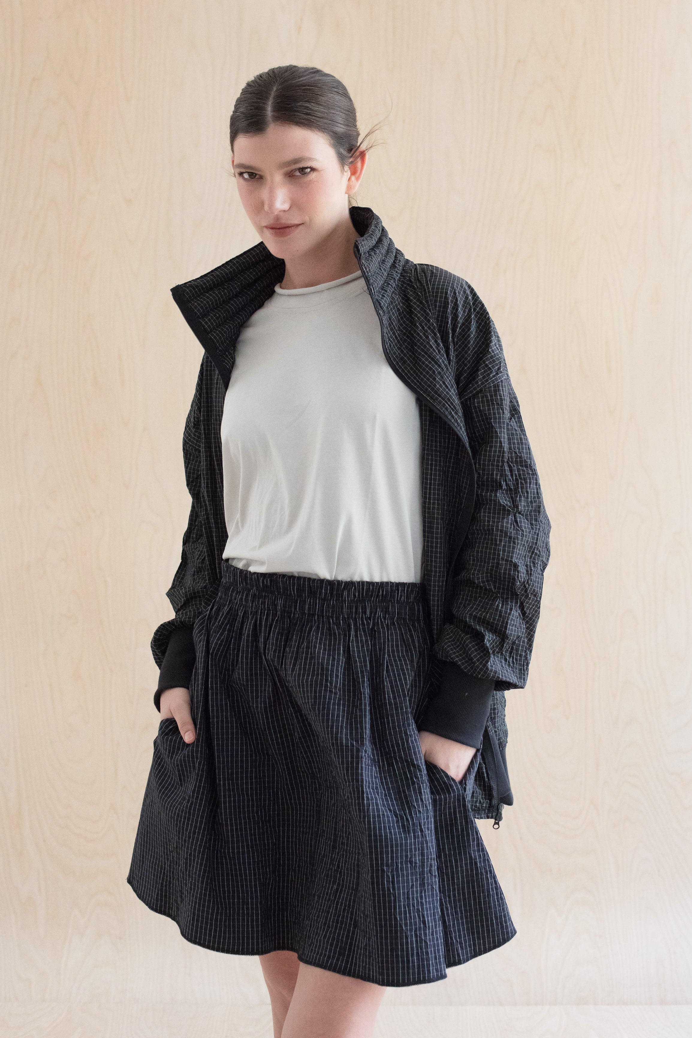 GRID skirt - חצאית פרינט