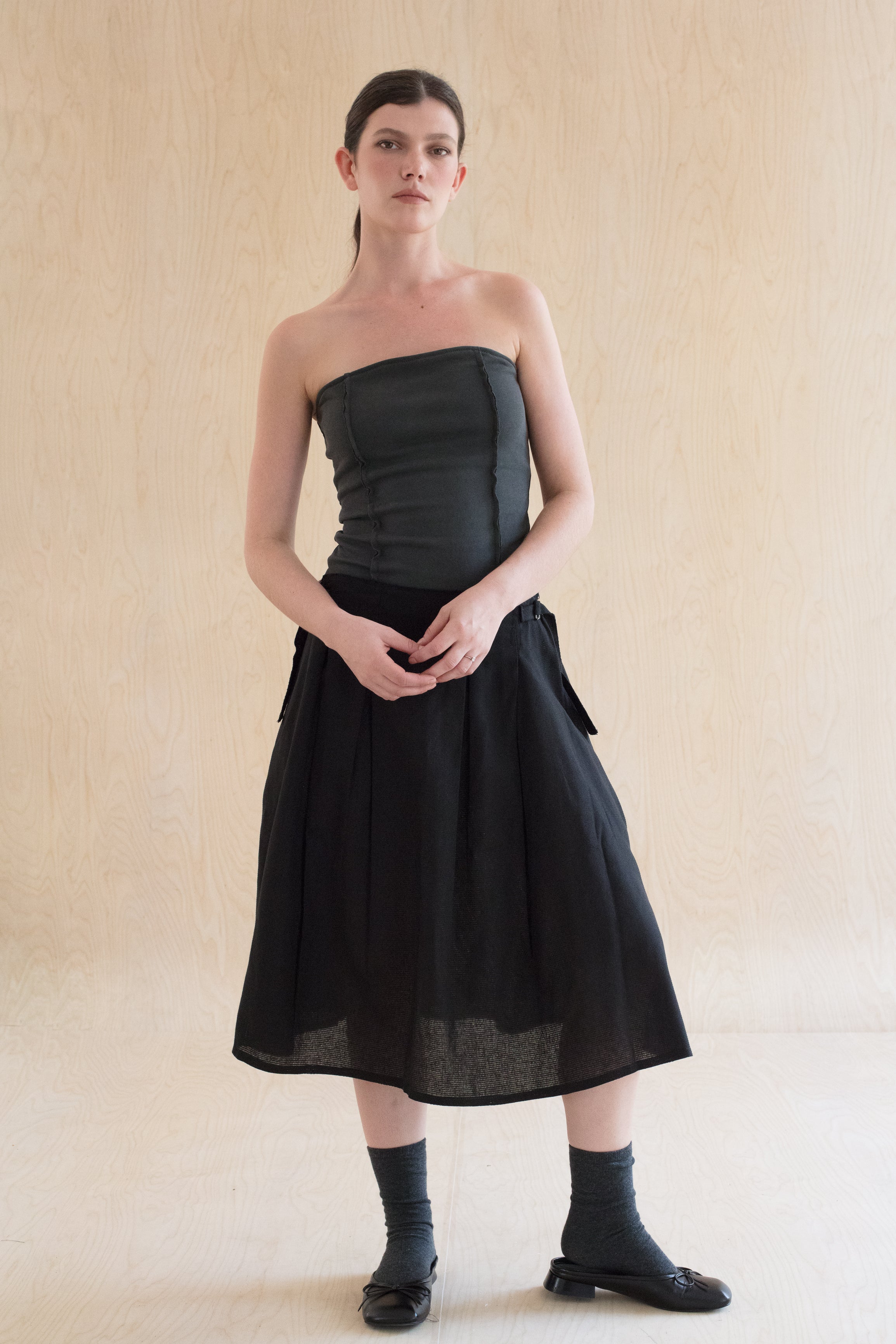 MESH skirt -  חצאית קפלים אוורירית