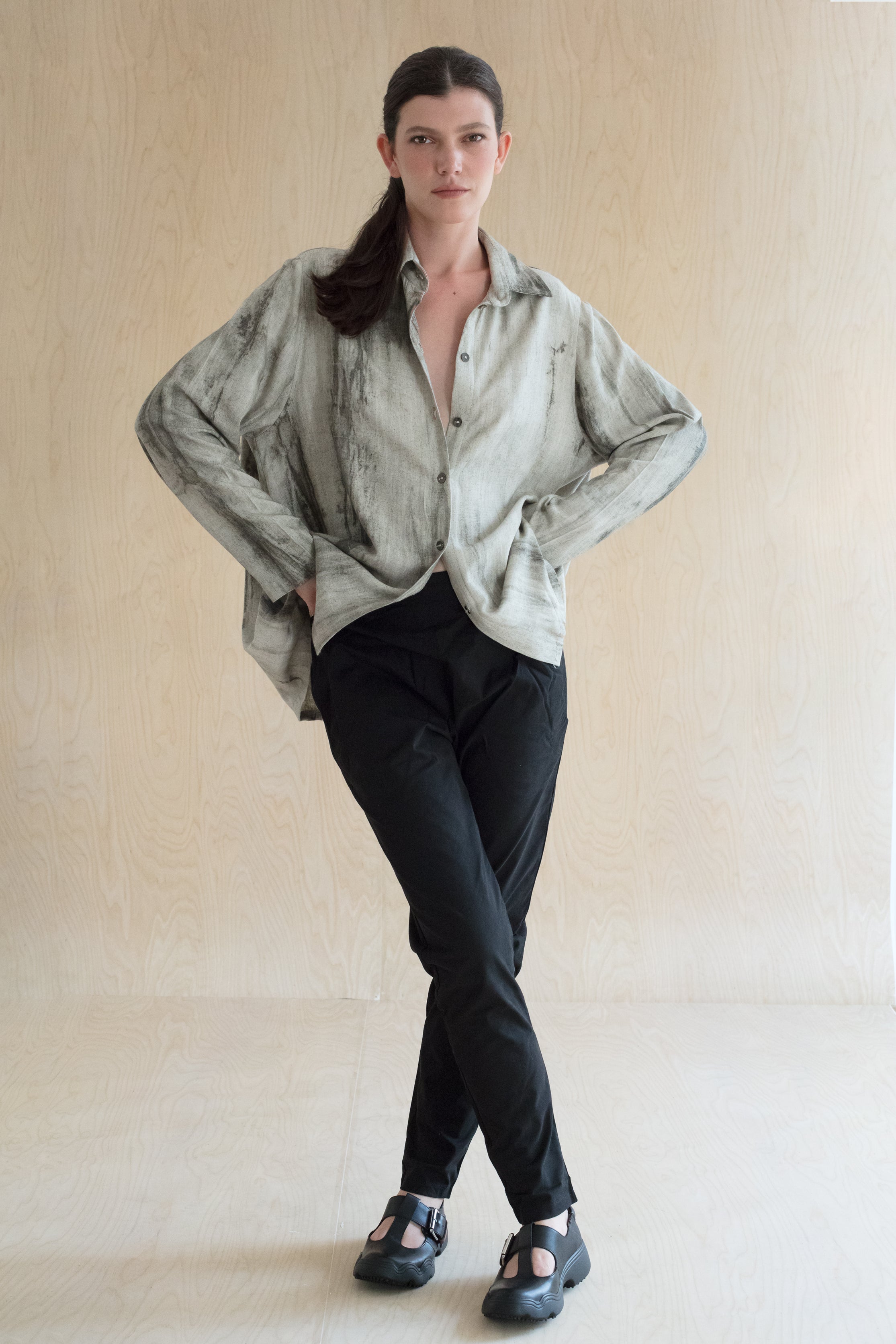 FROTTAGE shirt - מכופתרת עם פרינט