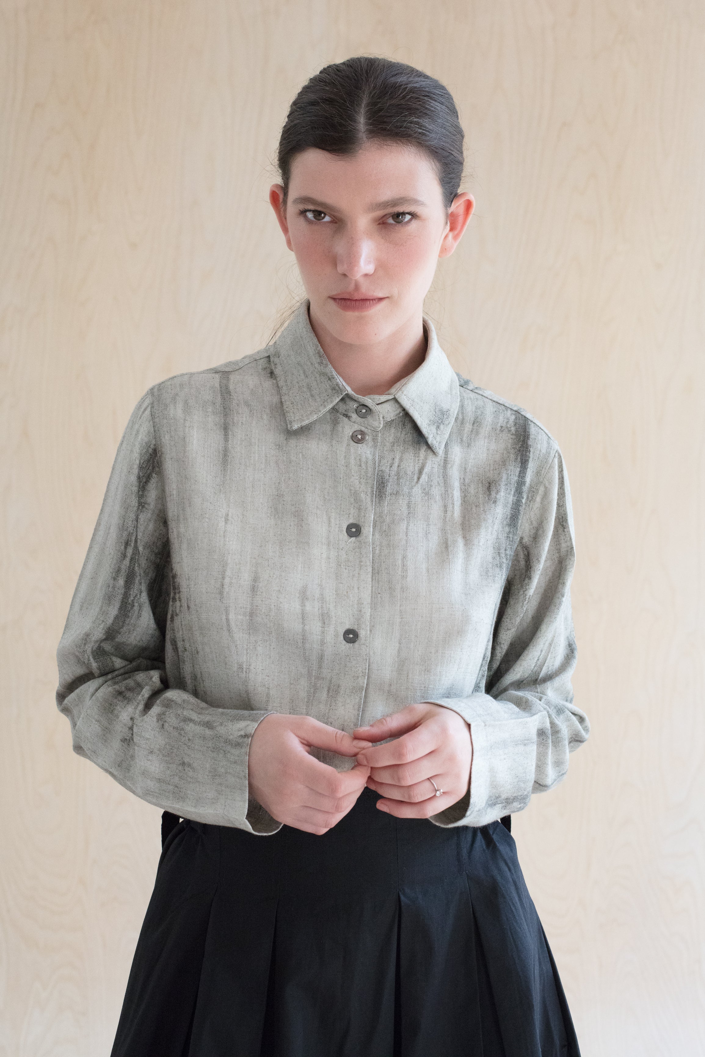 FROTTAGE shirt - מכופתרת עם פרינט