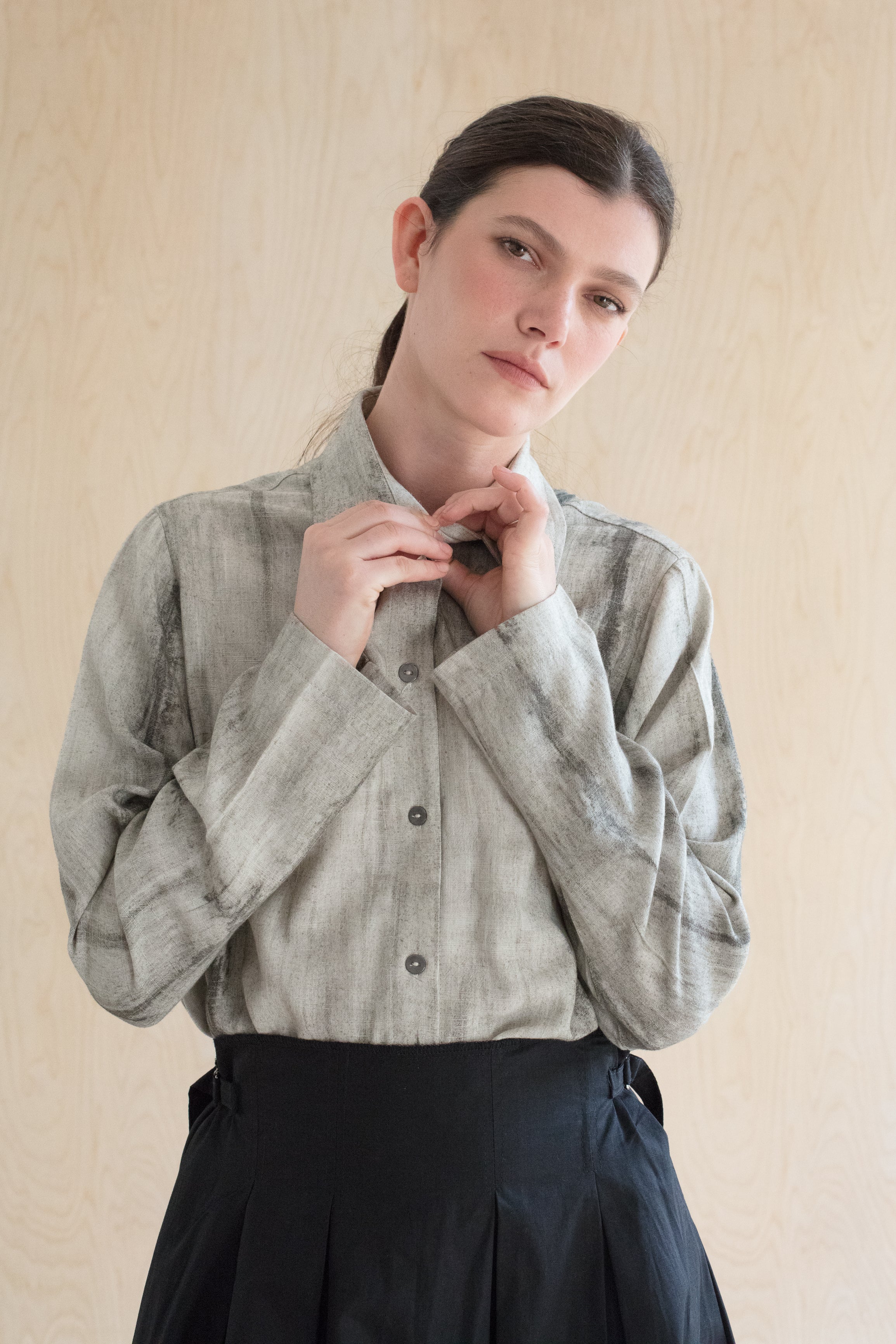 FROTTAGE shirt - מכופתרת עם פרינט