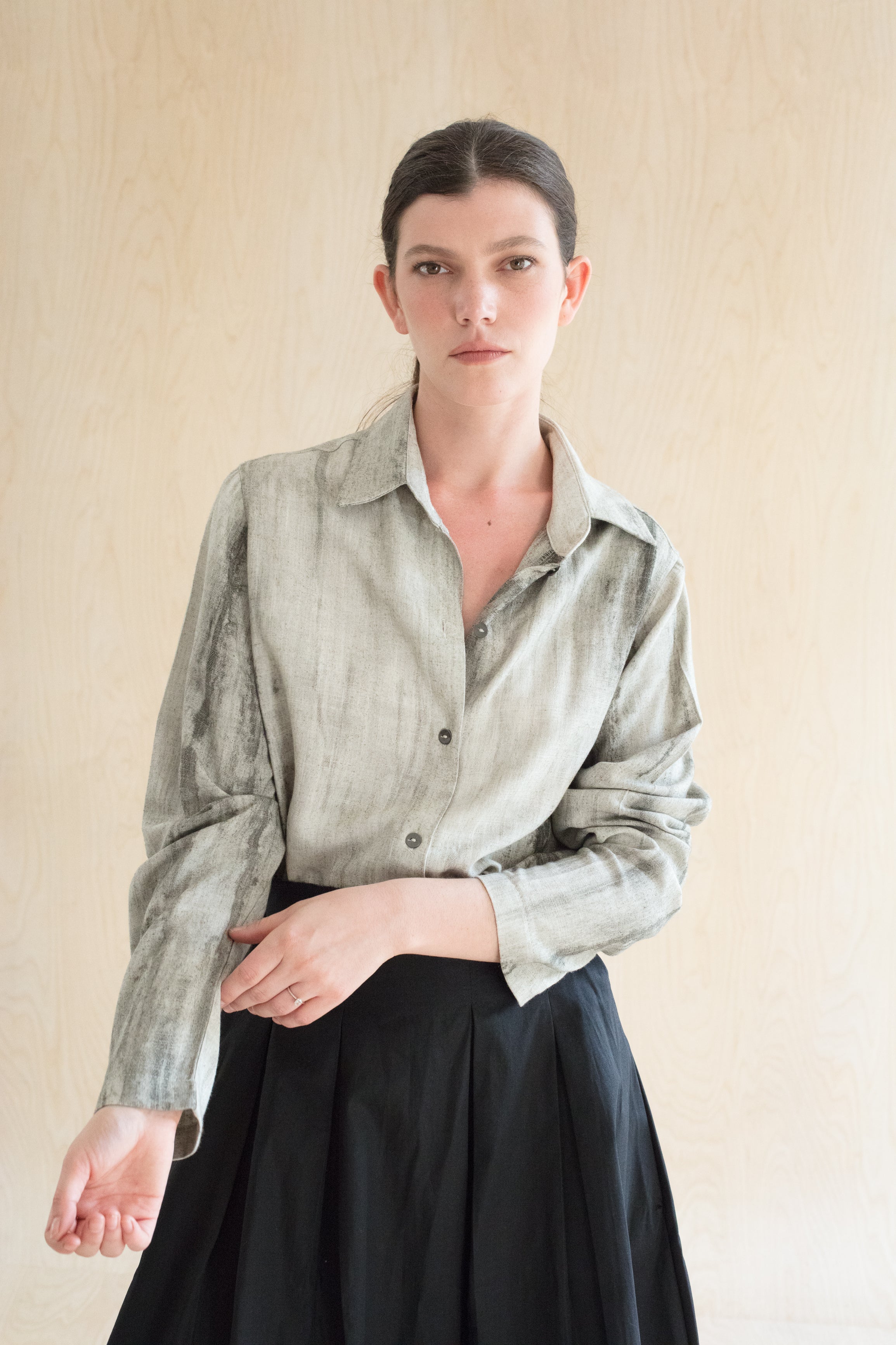 FROTTAGE shirt - מכופתרת עם פרינט