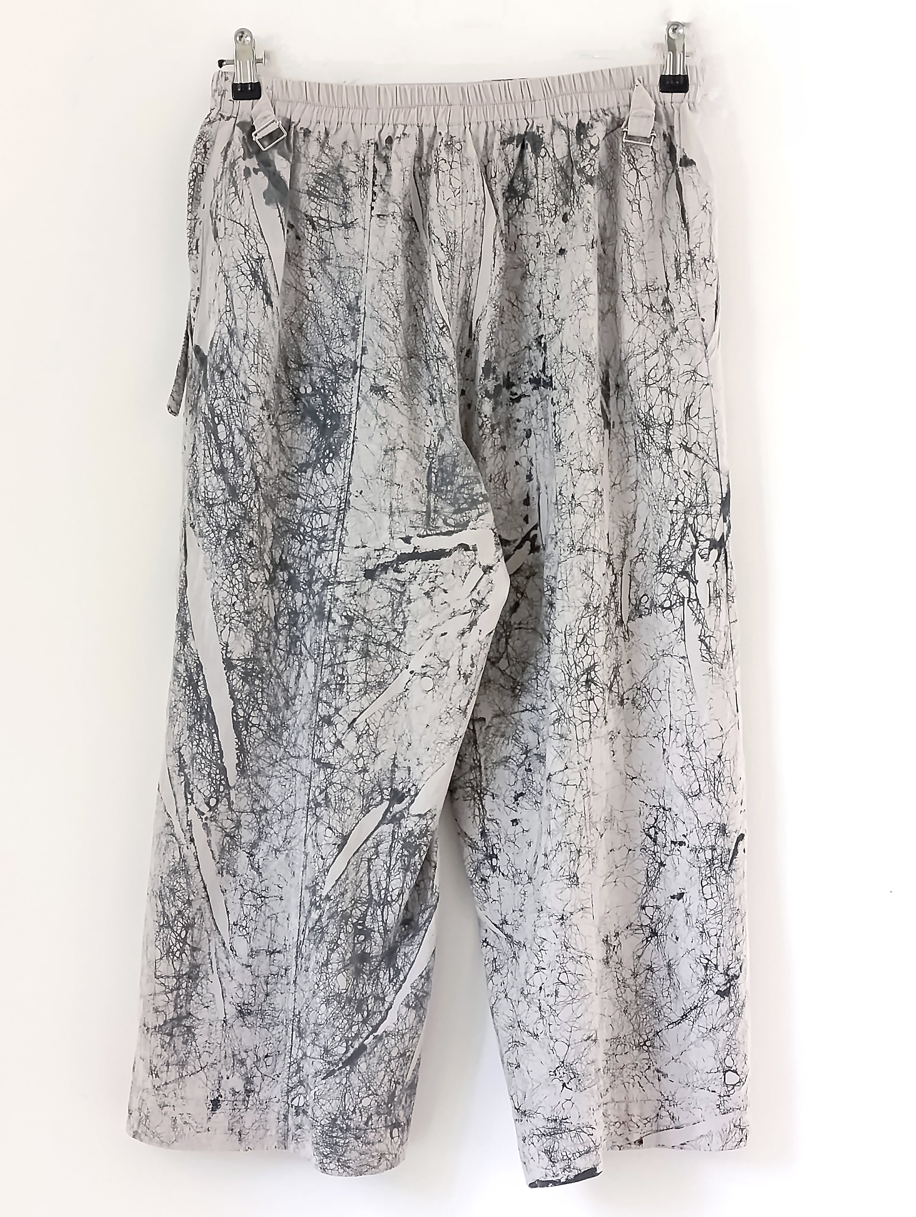 מכנסיים רחבים מצוירים ביד VEINS