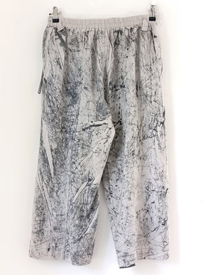 מכנסיים רחבים מצוירים ביד VEINS