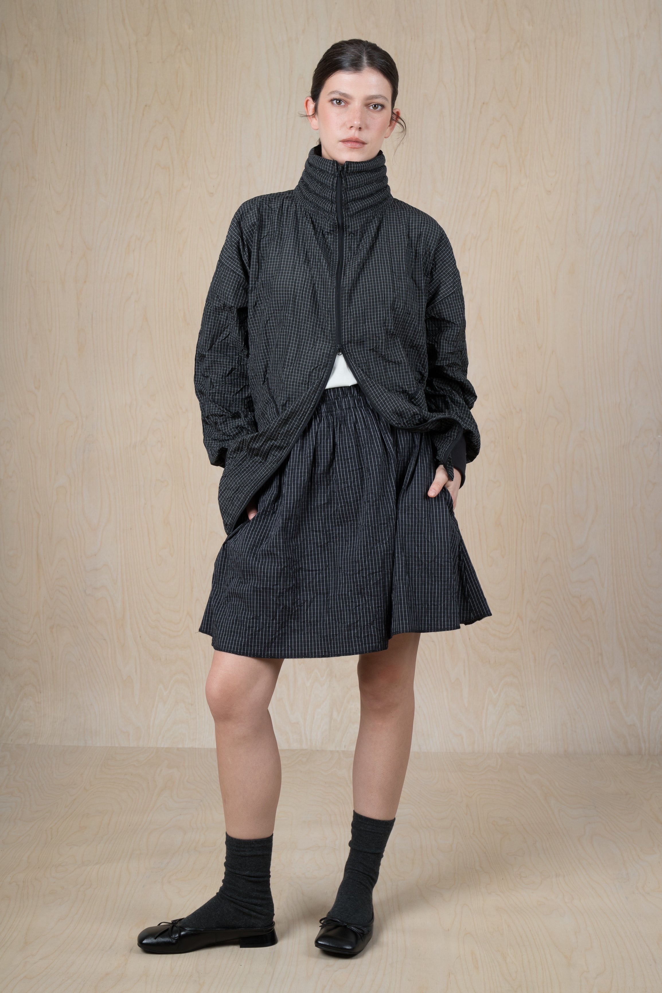 GRID skirt - חצאית פרינט