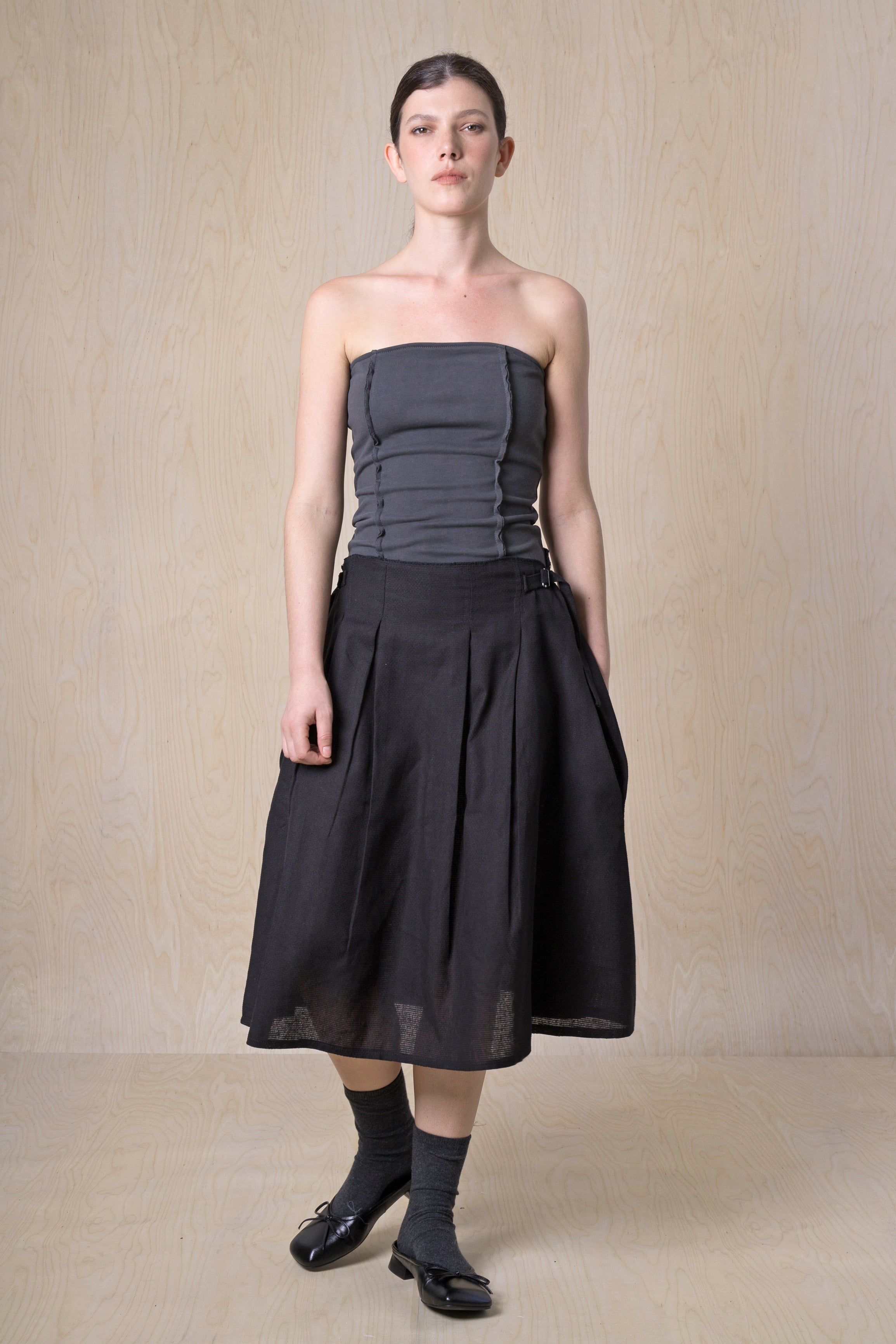 MESH skirt -  חצאית קפלים אוורירית