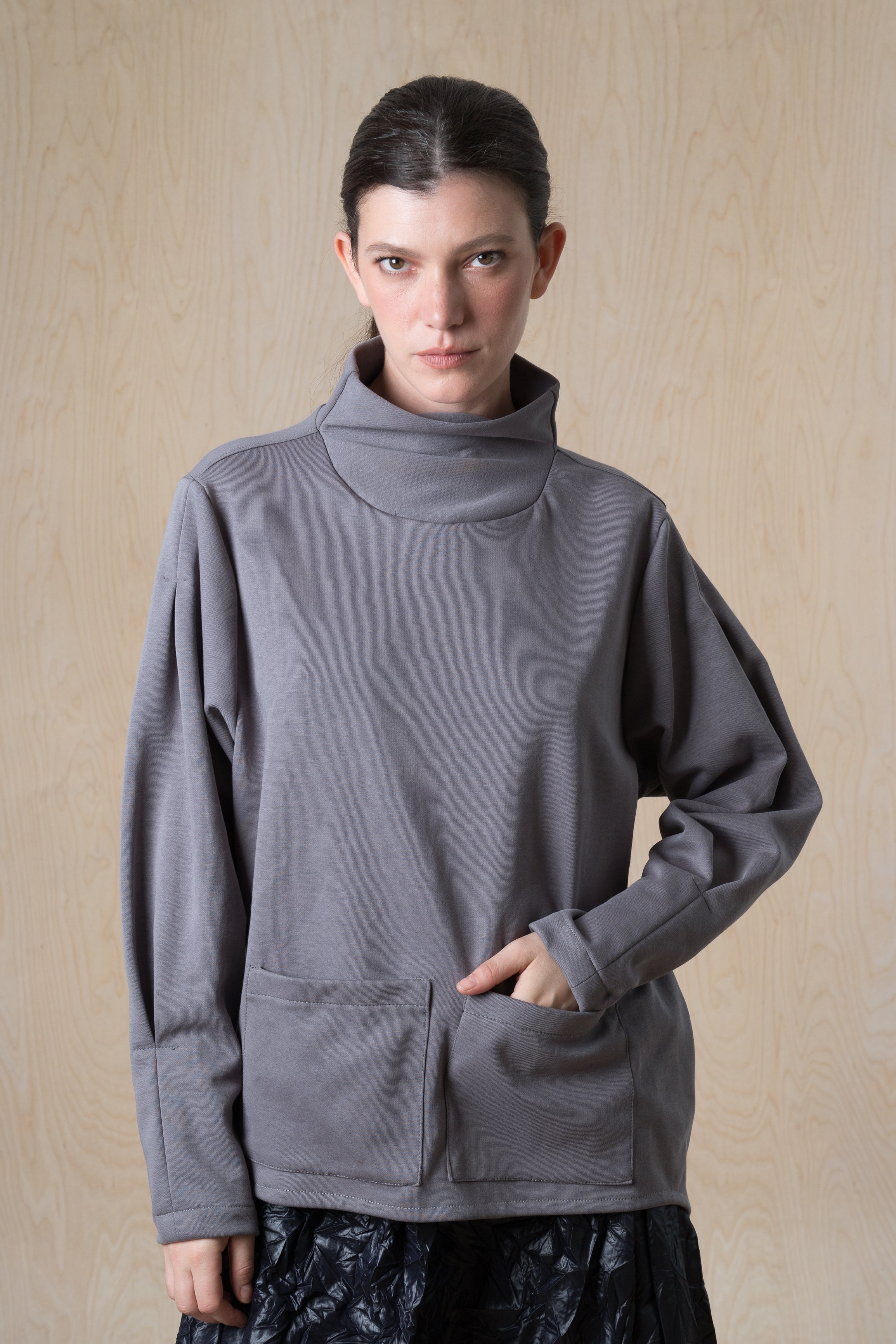 MAO top -  אפור בהיר