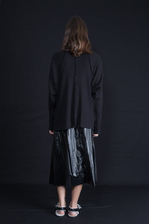 LICORICE high gloss skirt
