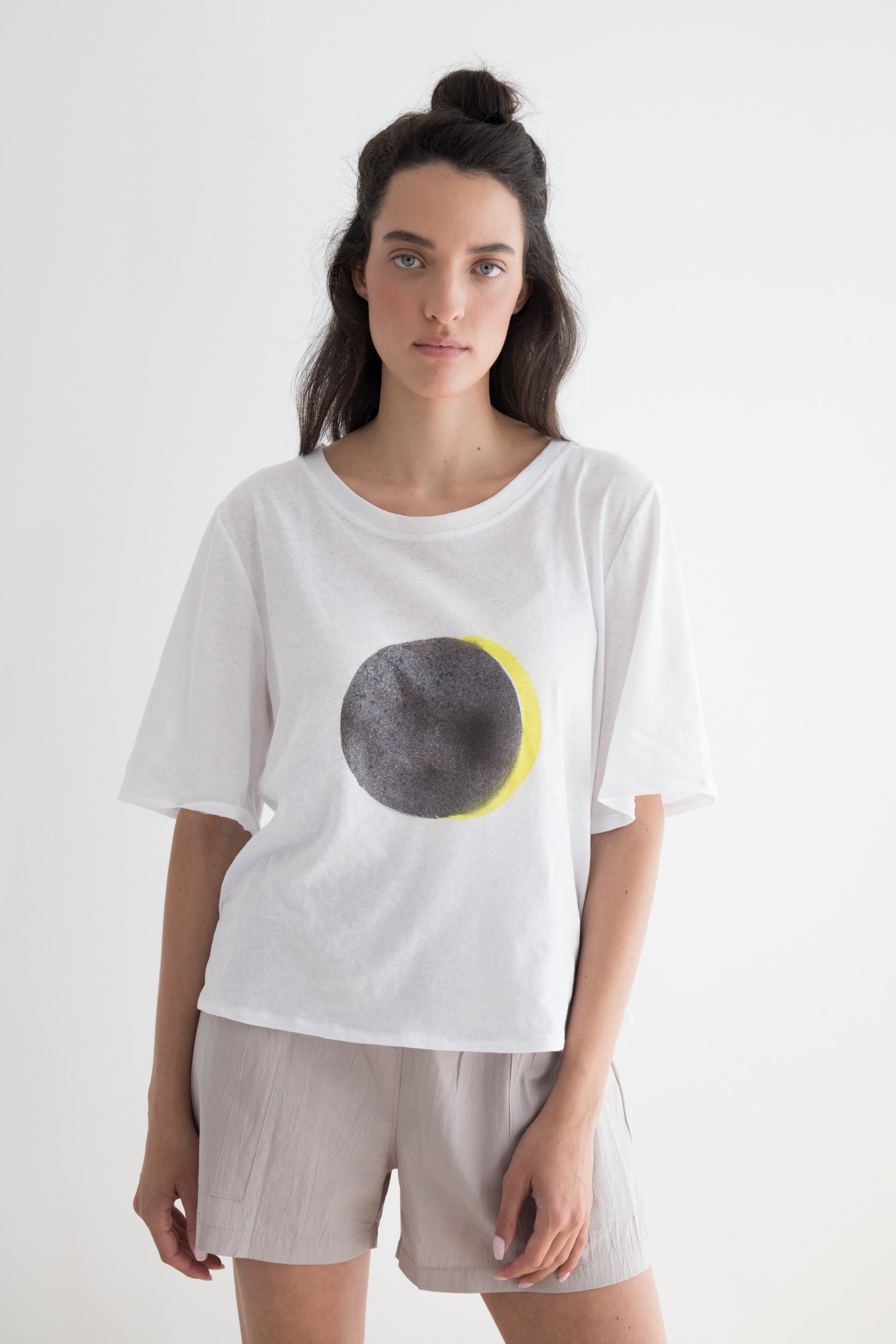 ECLIPSE hand printed T shirt