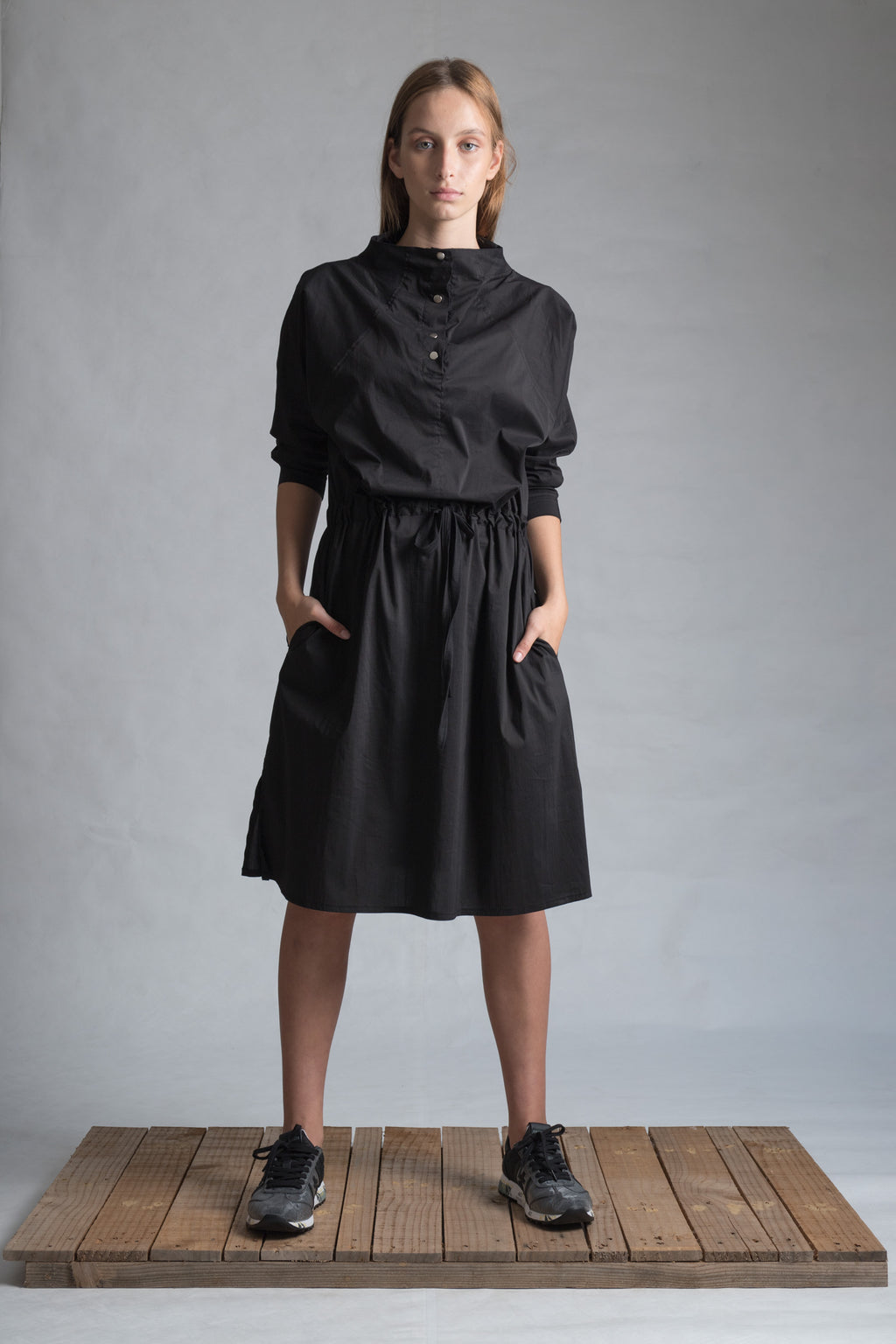 CONTACT High Collar Dress